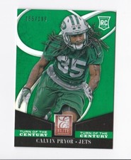 2014 PANINI ELITE TURN of the CENTURY Calvin Pryor Jets #117 Green RC /199