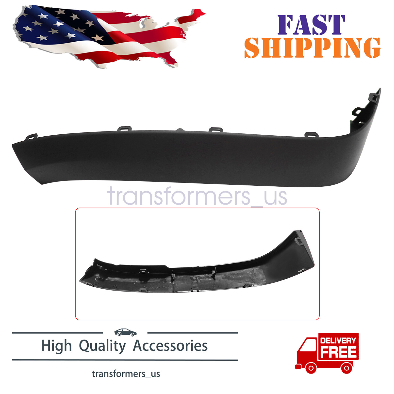 Fit Jeep Cherokee 2014-2018 Front Passenger Right Side Fender Flares On Bumper