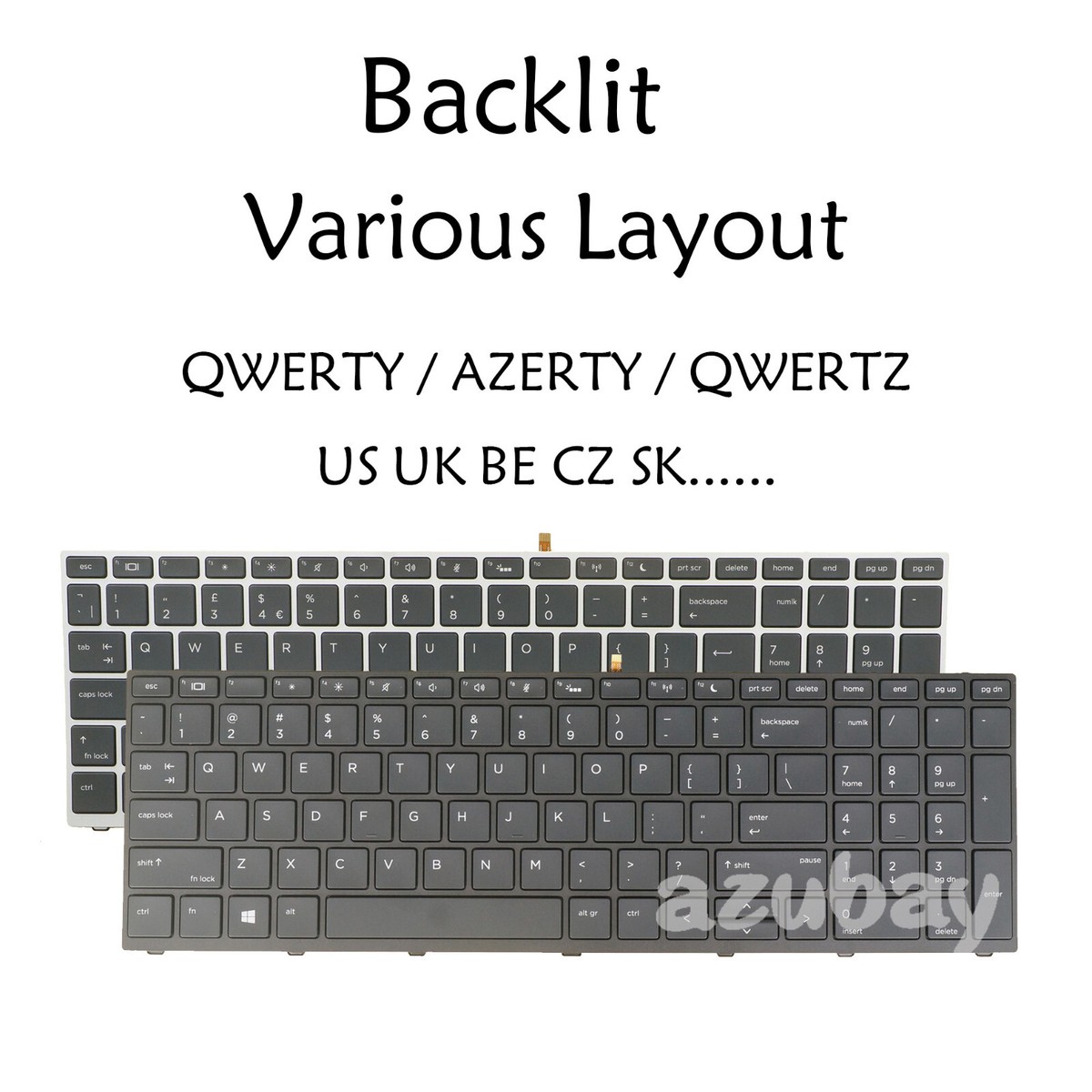 Laptop Keyboard for HP Probook 450 G5, 455 G5, 470 G5, 650 G4 G5