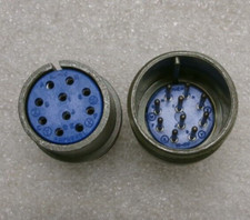 AMPHENOL MS3106A18-1S / -1PF CIRCULAR CONNECTOR PLUG  SOCKET SET 10-PIN 290U