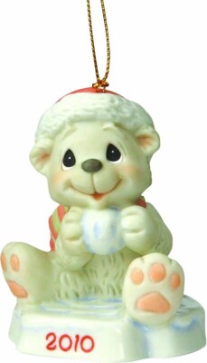 Precious Moments DATED 2010 SNOW DAY LIKE A HOLIDAY POLAR BEAR ORNAMENT 101007