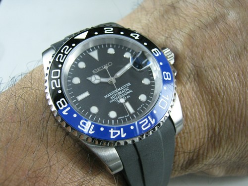 SEIKO Diver Batmans Automatic Date Ceramic Sapphire Water Proof FREE  SHIPPING | eBay