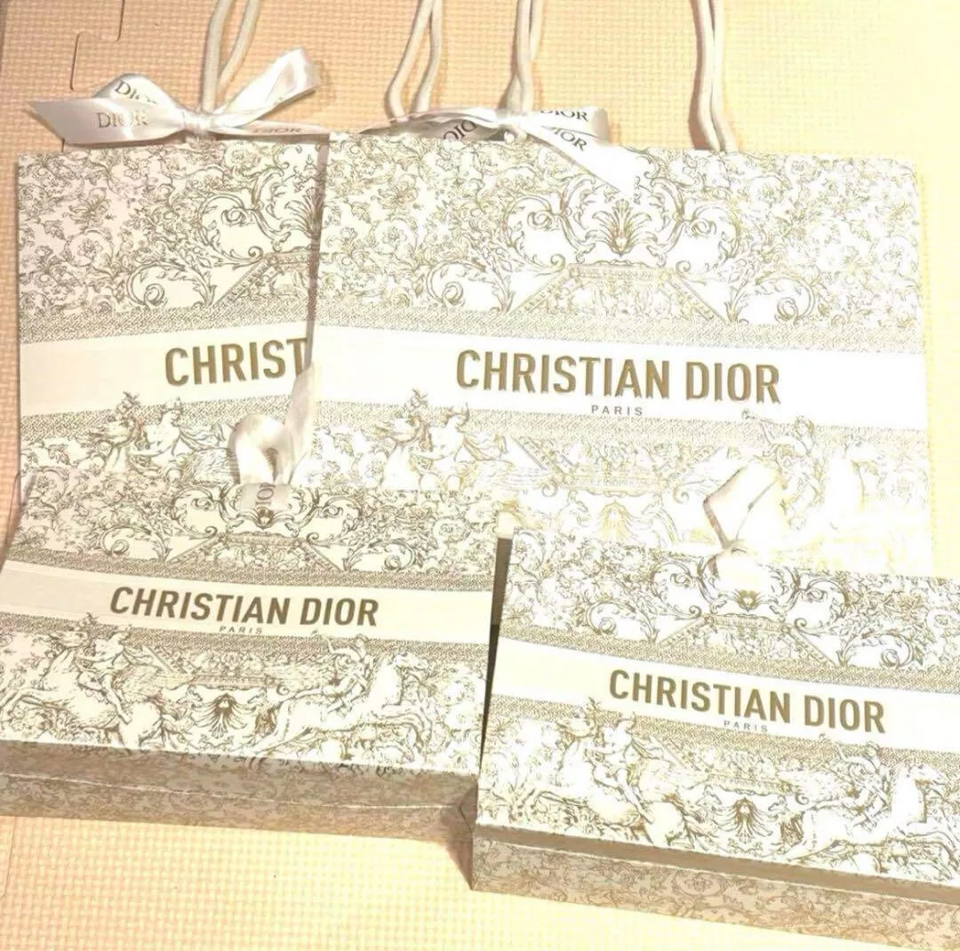 RARE Dior authentique Limited Papier Sacs Cadeaux 3061