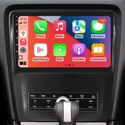 Radio Carplay For 2010-2014 Ford Mustang GPS Navi Back Camera FM RDS Backup Cam