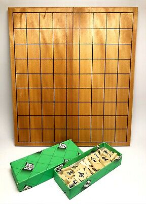 Japanese Wooden Shogi 將棋盤 Board Game Set Chess Family Portable