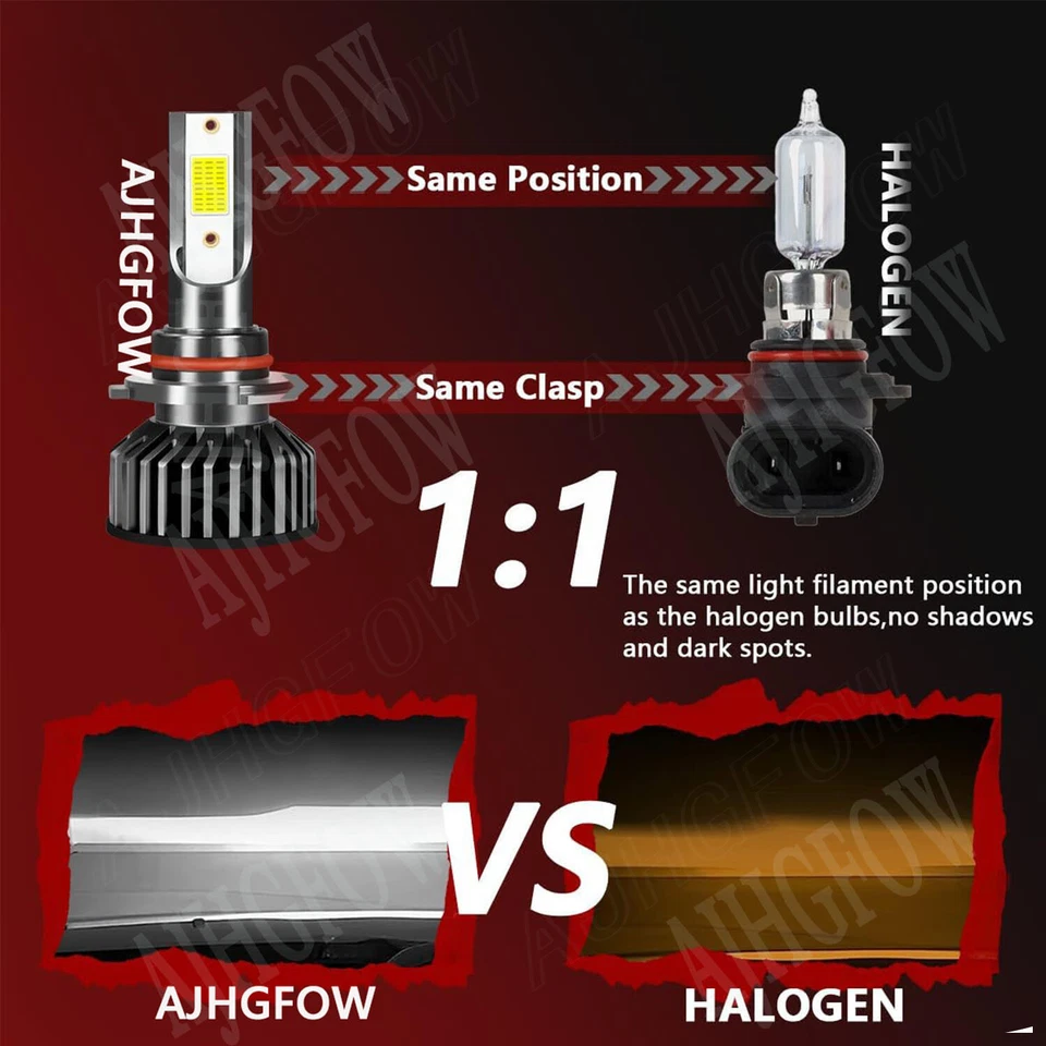 Combo faros LED altos+bajos + kit de faros antiniebla para Mercury Sable 2008-2009 Foto 4 de 4