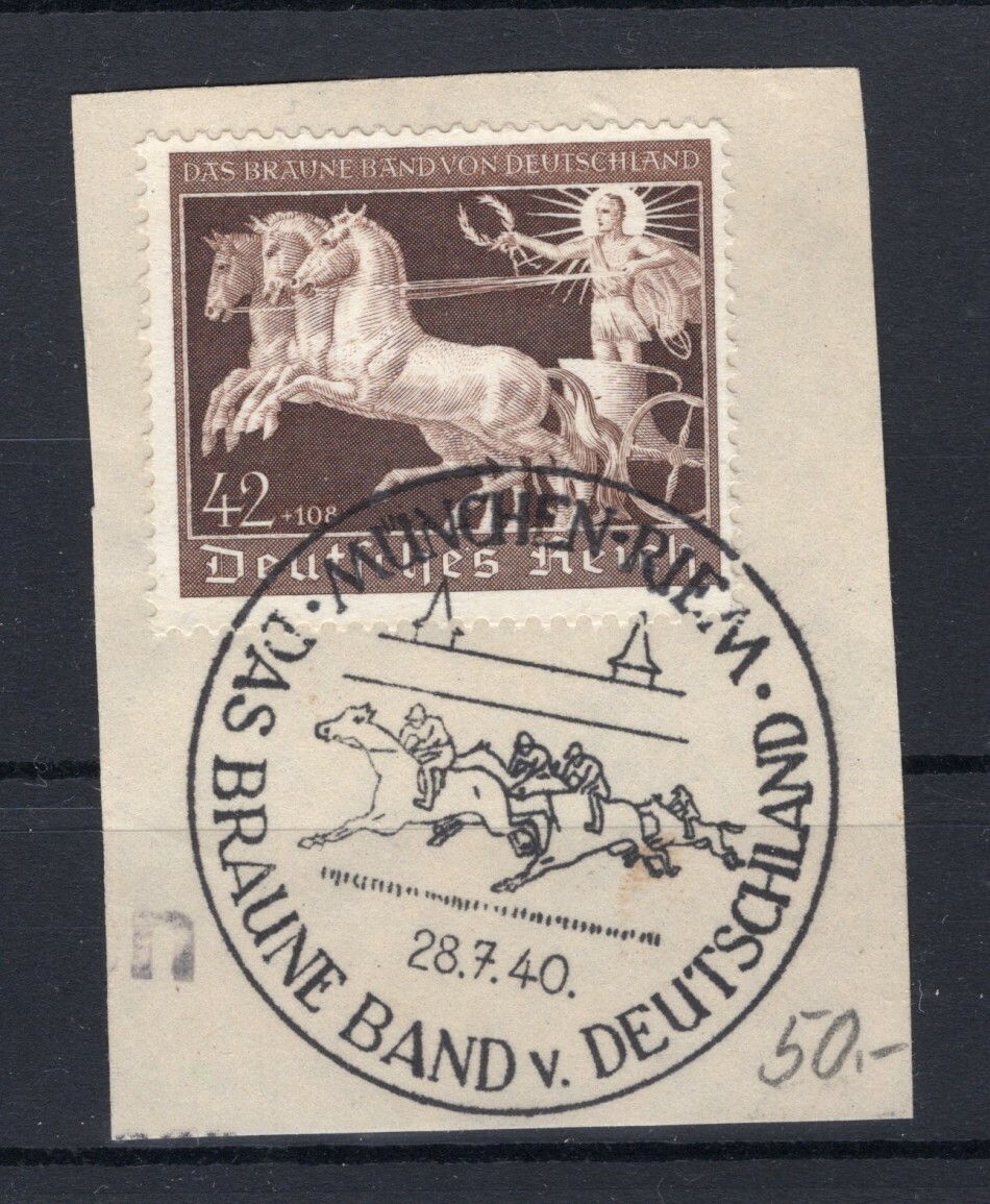 Third Reich 747 Beautiful Gest. Luxury Letter Piece 35++EUR (73981)