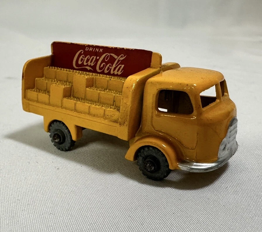 Caja de cerillas Lesney Nº 37 Karrier Bantam Bedford años 50 2 toneladas Coca Cola carga desigual Foto 4 de 4