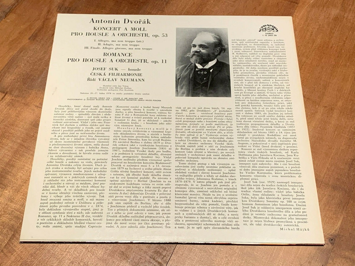 チェコスロバキアLP Antonin Dvo?ak - Josef Suk, Th Violin Concerto / Romance 14102423 Supraphon /00260 s-l400.jpg