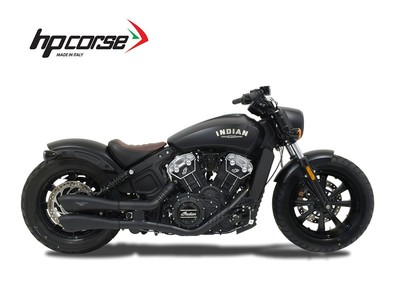 HYDROFORM HP CORSE SCHALLDÄMPFER STAHL SCHWARZ FÜR INDIAN SCOUT BOBBER