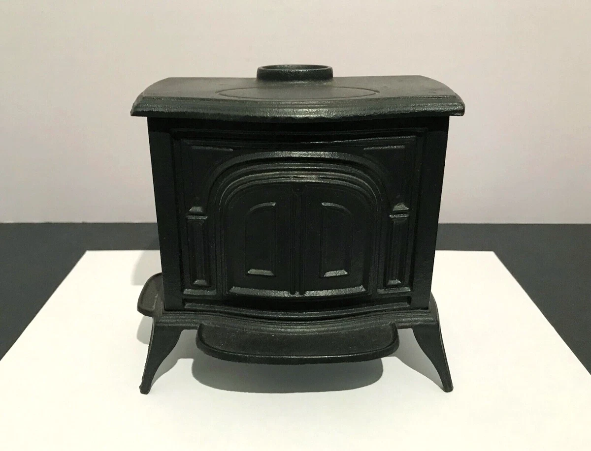 Vintage Promotional Cast-Iron Still Bank - Vermont Castings Wood Stove Bank  | eBay