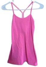 Lululemon Women Activewear Top Size 2 Pink Power Pose Tank Racerback Workout