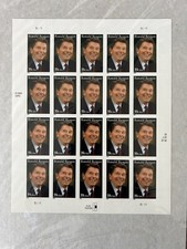 US: President Ronald Reagan Full Pane of 20 Stamps - Reissue 2006 MNH - Sealed.