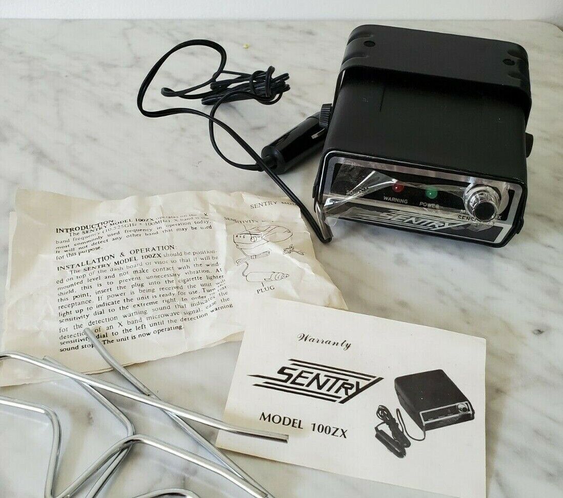 Sentry Model 100ZX Police Scanner Car Detector Acces Daily bargain sale Collectible Courier shipping free