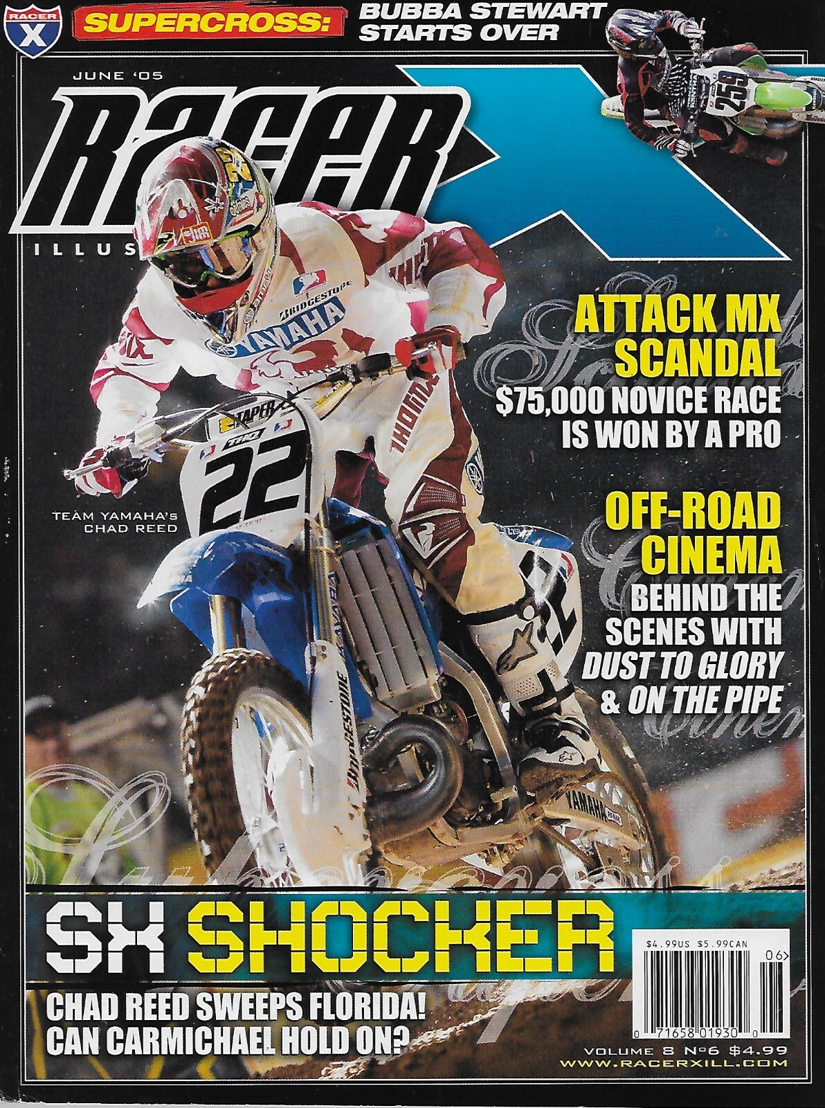Racer X Magazine June 2005 Chad Reed cover motocross supercross eBay