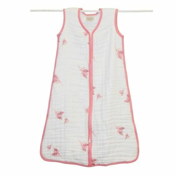 aden anais Cozy Slumber Muslin Four Layer Sleeping Bag Baby Cakes Fairies Small