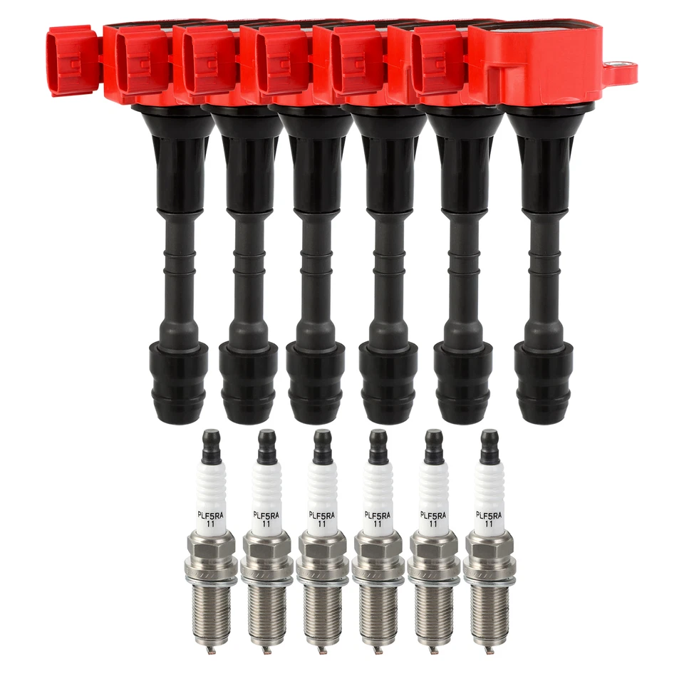 Juego de 6 bobinas de encendido y bujías IRIDIO para Nissan Frontier Xterra 2005-2011 Foto 4 de 4