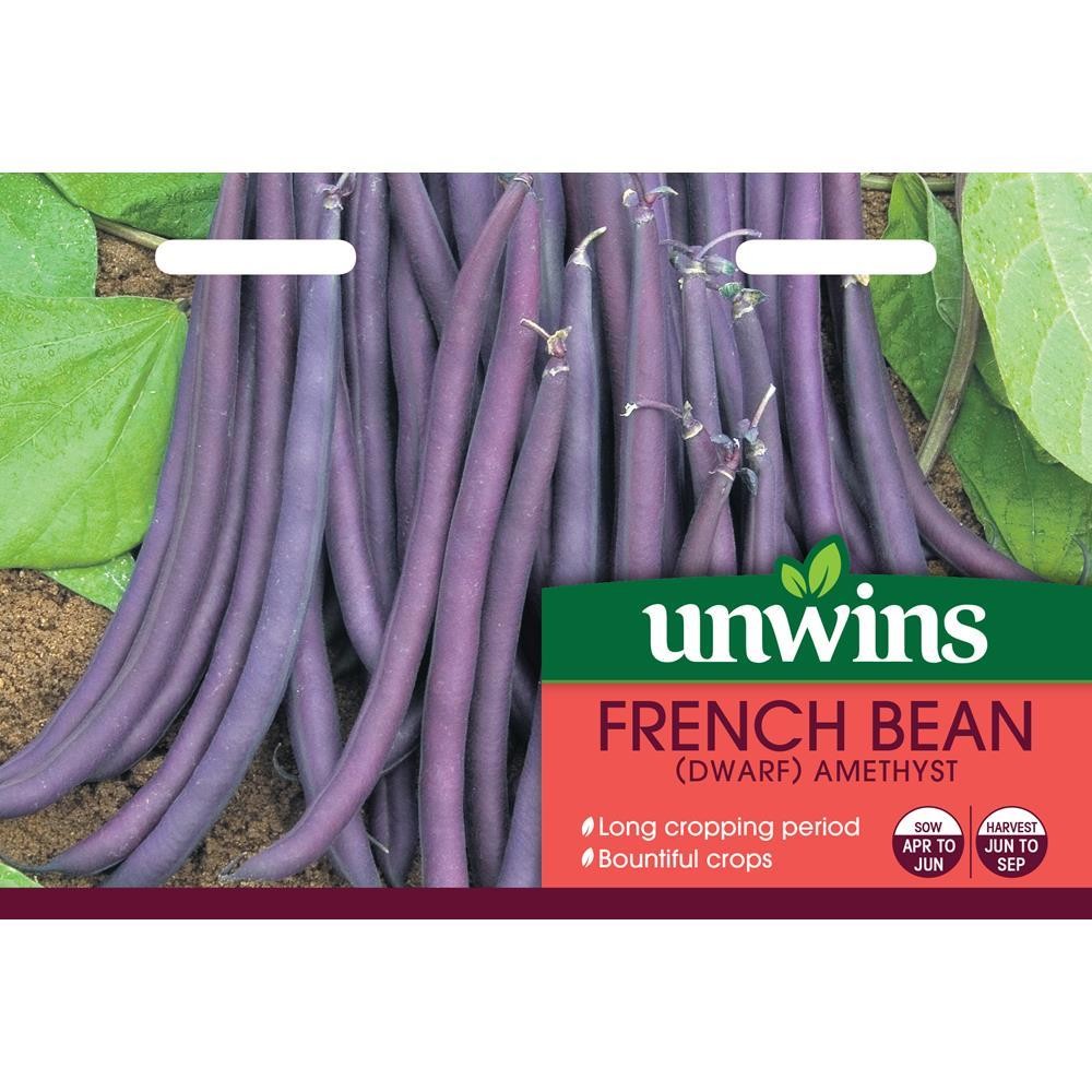 Unwins Vegetable Seeds Packet French Bean Dwarf Grow Your Own Outdoor Garden UK