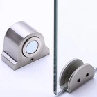 Magnet Door Holder for Glass Reliable Zinc Alloy Stop for 10 12mm Thickness