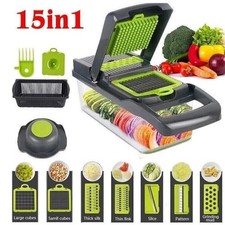 15 in 1 Vegetable Chopper Fruit Salad Mandolin Slicer Food Dicer Cutter Peeler