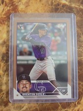 2023 Topps Baseball Brenton Doyle SSP 732/2023 Gold Rookie Card #US314 Rockies. rookie card picture