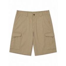 Woolrich Mens Khaki Cargo Shorts Size 34 Cotton Twill Outdoor Utility 3587RS