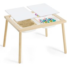 Sensory Table for Toddlers 1-3 Kids Table 3 Storage Bins Writable Lids Sensory