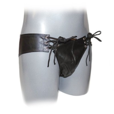 Male leather slip with lacing (One Size)