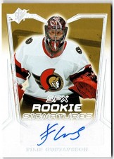2021-22 Upper Deck SPx Rookie Signatures FILIP GUSTAVSSON #SPXR-FG Senators Auto