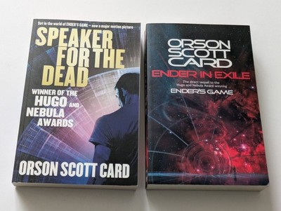 Lot x 2 Orson Scott Card Ender in Exile , Speaker for the Dead paperbacks