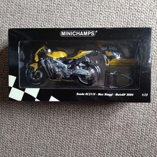 MINICHAMPS 1/12 Honda RC211V Max Biaggi MotoGP 2004 Diecast Model