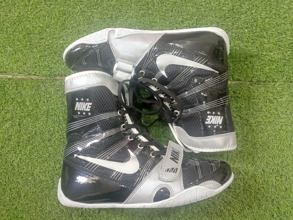Nike Hyper KO 2 Black Silver Boxing Boots for Men in All Sizes | eBay