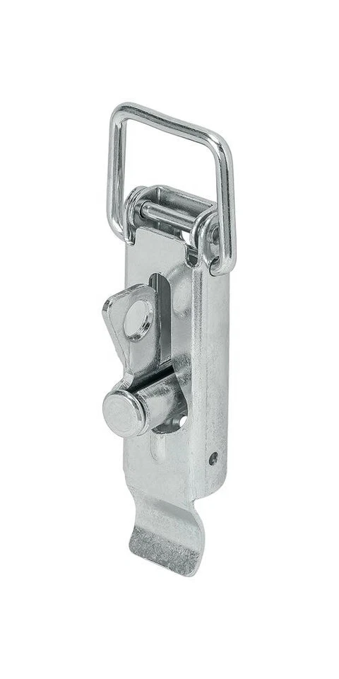 VORMANN Spannverschluss Höhe 110 mm Breite 37 mm Stahl blau verzinkt mit Plom...