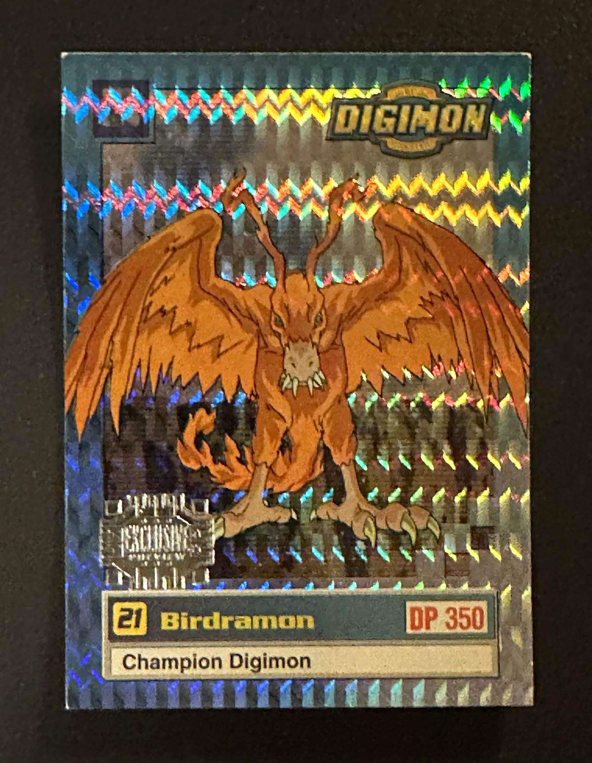 Bandai Digimon Birdramon #21 DP 350 Holo Rare English Champion Digimon 23/34