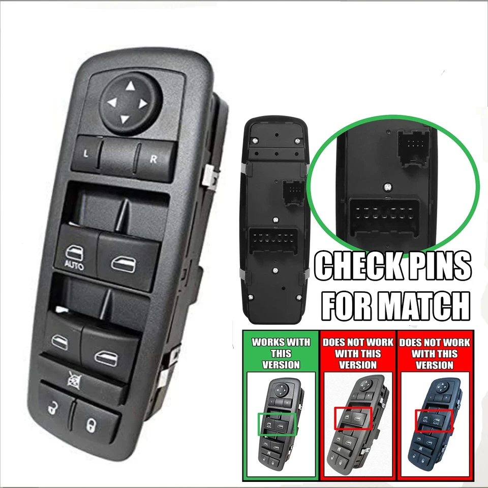 Interruptor de ventana delantera izquierda para Dodge Grand Caravan 2008-2010 Foto 2 de 3