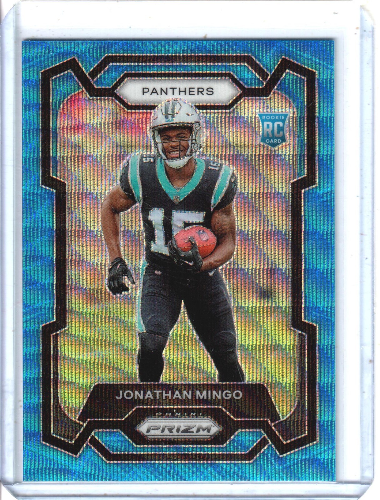 2023 Panini Prizm Jonathan Mingo Blue Wave Prizm Rookie /199 RC