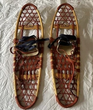 Vintage L.L. BEAN 9x30 Traditional Backcountry Wooden Snowshoes Cabin Decor