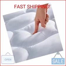 SLEEP ZONE Full Size Mattress Pad Protector, Quilted Fitted Bed Mattress Topper,