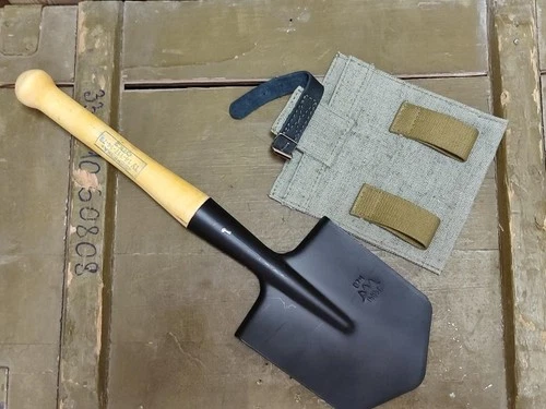 USSR Sapper Spade Small Infantry Steel Shovel Original Soviet Russian Army+Cover
