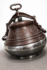 Vintage 10L Granite & Cast Iron Korean Style Pot Cauldron