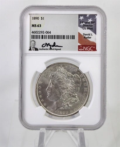 1890-P Morgan Silver Dollar NGC MS 63 90% Silver