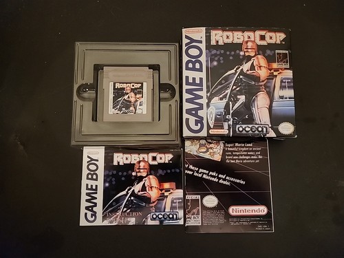 RoboCop (Nintendo Game Boy, 1990) – Complete in Box CIB With Manual Free Ship