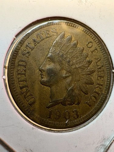 1903 indian head penny AU