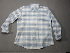 Brooks Brothers Shirt Mens XL Blue Plaid Button Down Regent Fit Non Iron Stretch