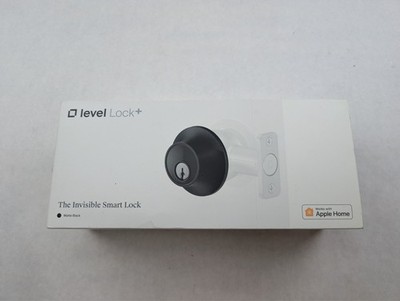 Level Lock Model B4 C-L18U Smart Lock Plus Matte Black Works with Apple Home