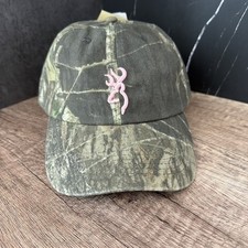 Browning For Her Cap Hat Pink Logo Camo Adjustable