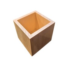Wooden Storage Box – Beech Wood, Perfect for Small Items 10 cm  x  10 cm