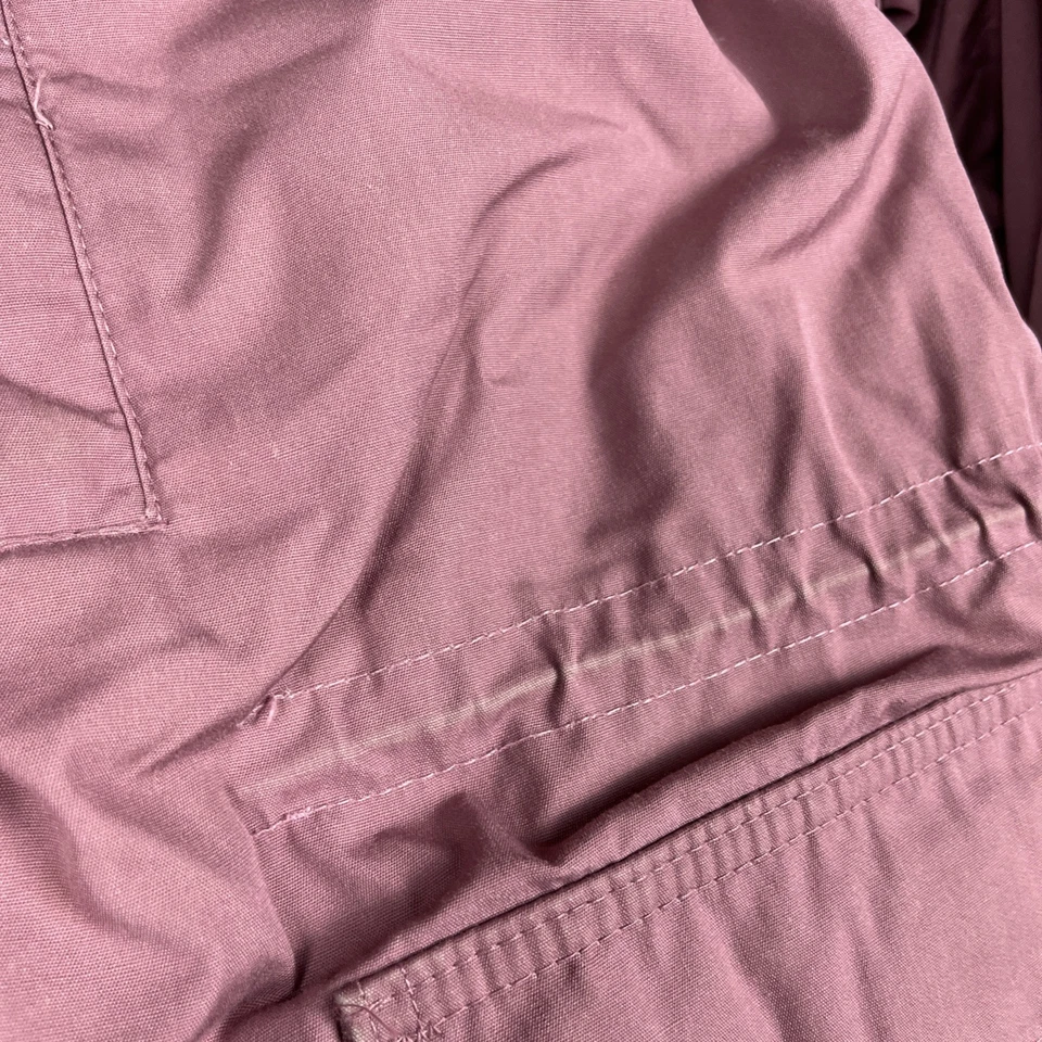LL Bean Chaqueta Mujer XL Rosa Lana Forrada Tareas Granero Abrigo Pana Cuello Utilidad Foto 3 de 4