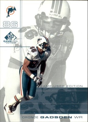 2001 SP Game Used Edition #46 Oronde Gadsden - FB