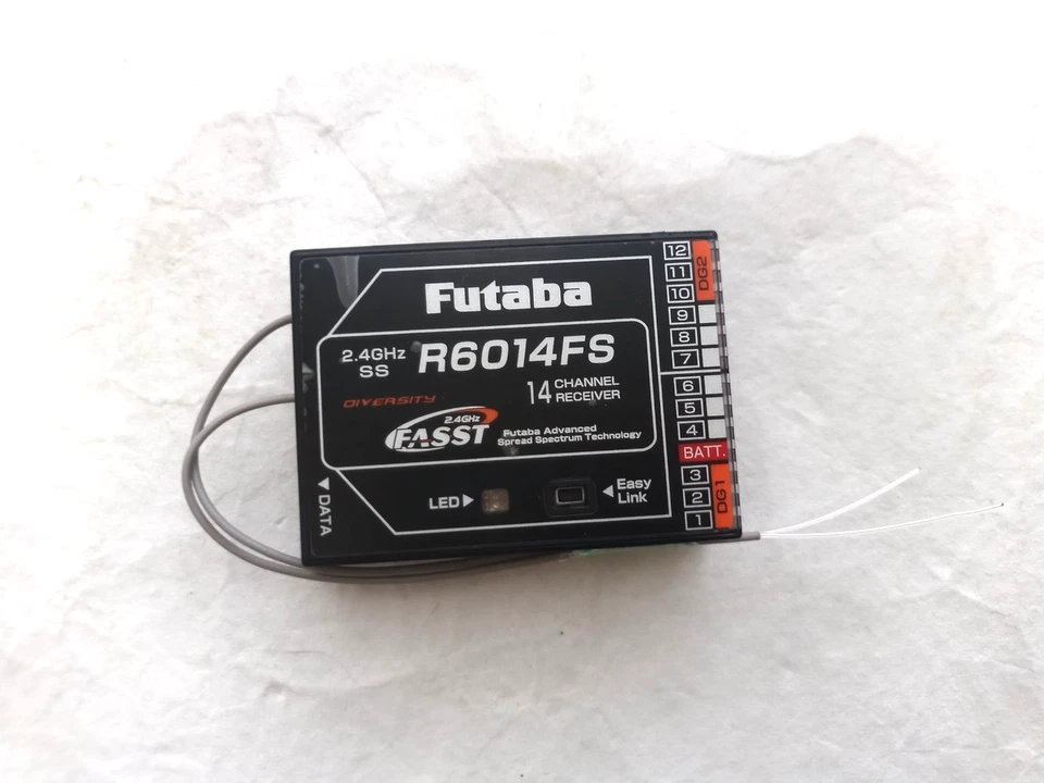 Futaba R6014FS 14Channel 2.4Ghz FASST SS Telemetry Receiver - Image 3 of 4